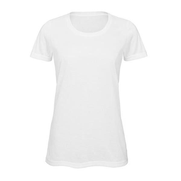 T-Shirt Sublimation Women 140G - 100% Poliéster Reciclado - Branco / M