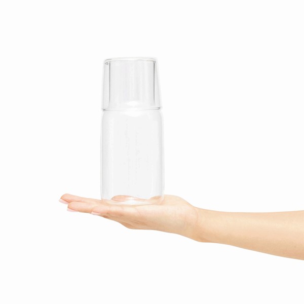 Glas-Karaffe Mit Trinkglas Calmy
