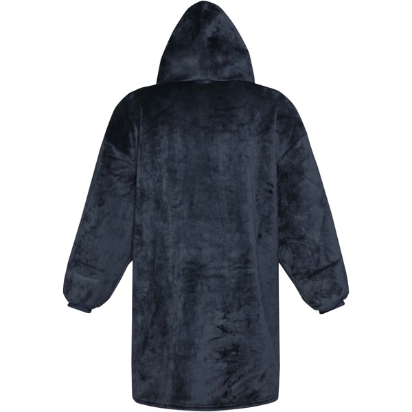 Plaid à capuche Denali certifié GRS - Bleu foncé