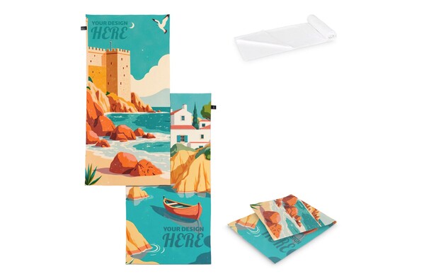 R-pet terry towel 70x140cm (300g/m²) sublimation