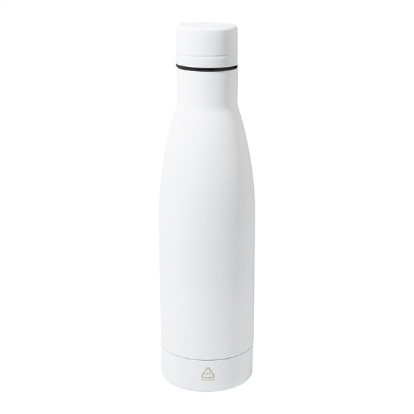 Recycled Stainless Steel Bottle Rubbar - White
