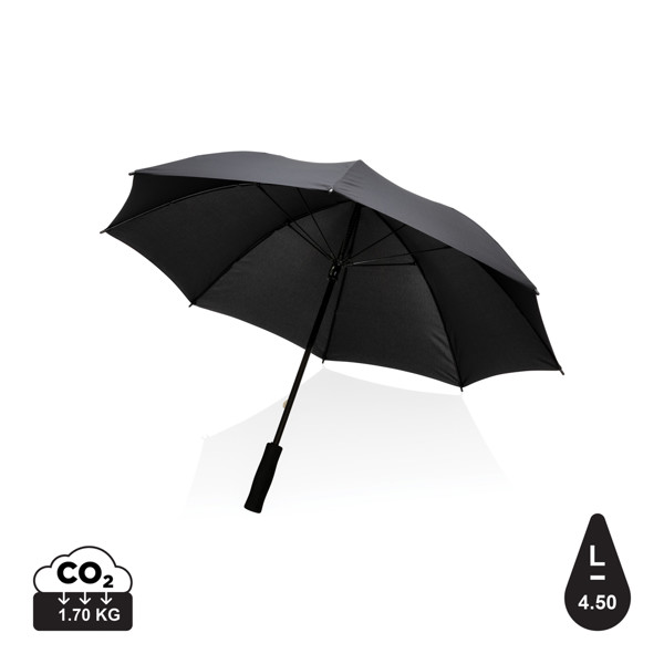 Impact AWARE™ RPET 190T kišobran otporan na oluju 23" - Crna