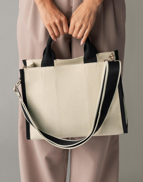 Puerto Medium Tote - Natural / Black / ONE SIZE