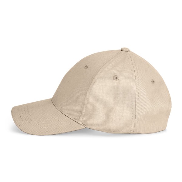 NATHAN. Čepice ze 100% bavlny (260 g/m²) se 6 panely - Béžová