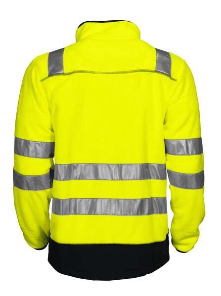 6303 HV Fleece jacket yellow/black L