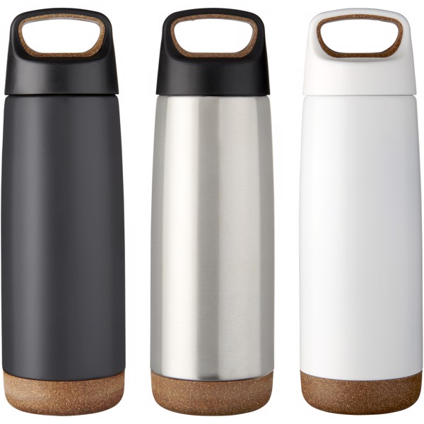 Valhalla 600 ml copper vacuum insulated water bottle - White