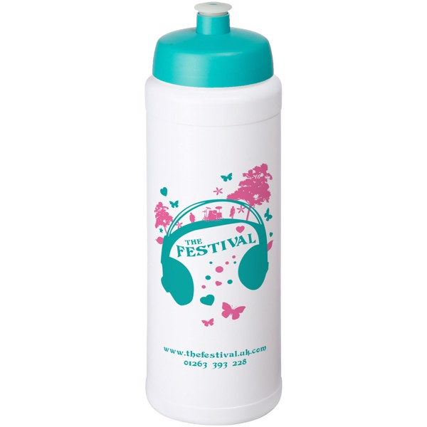 Bouteille de sport Baseline® Plus 750ml couvercle sport - Blanc / Vert eau
