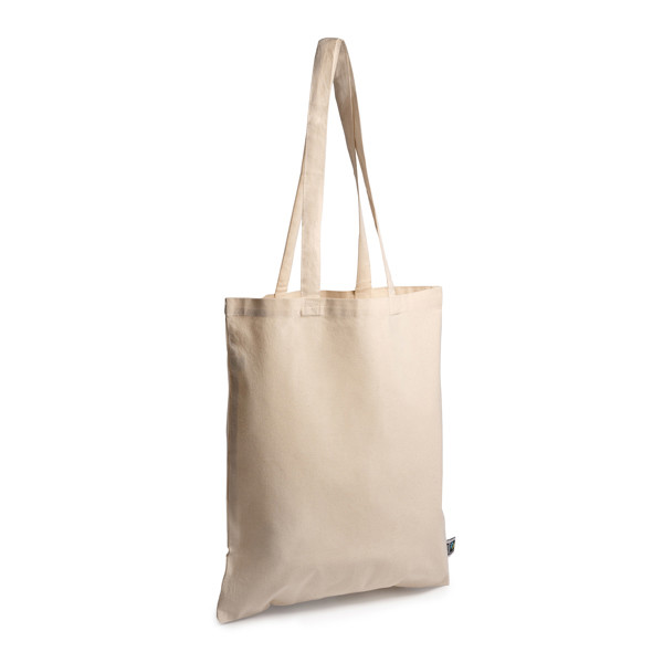 Fairtrade cotton personalised bag 180 g/m² with long reinforced handles
