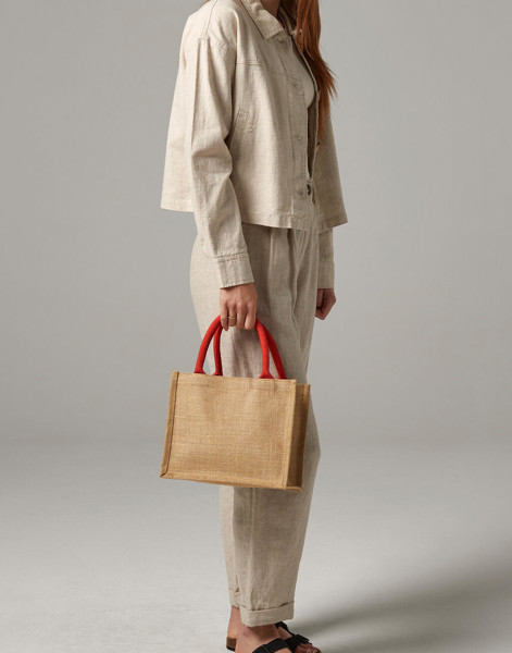 Jute Mini Gift Bag - Graphite Grey / Graphite Grey / ONE SIZE