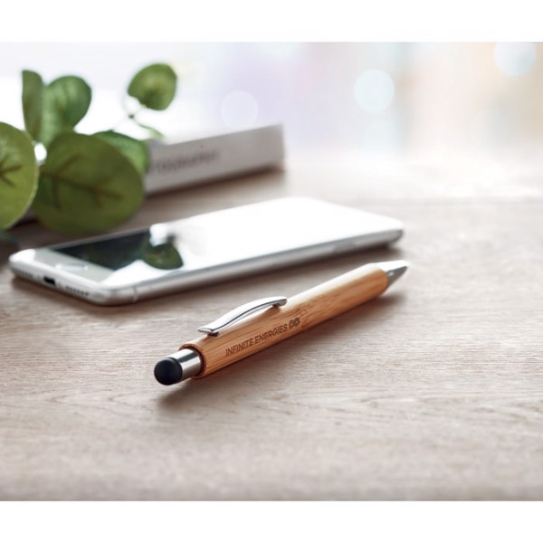 MB - Bamboo stylus pen blue ink Bayba