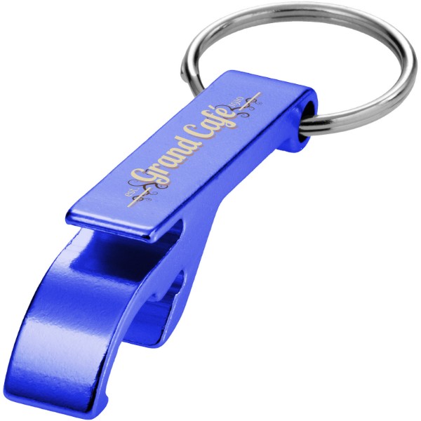 Porte-clés ouvre-bouteille et canette Tao - Bleu