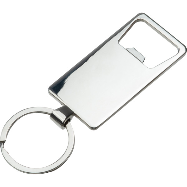 Bamboo key ring with bottle opener MATTIA - Beige