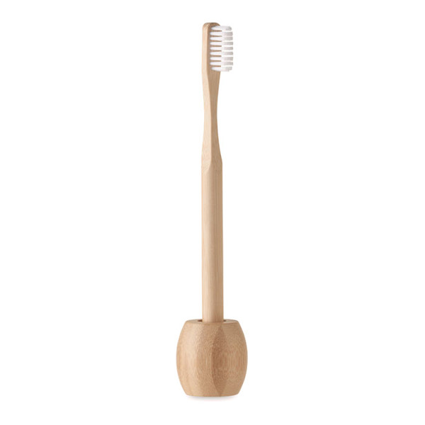 Bamboo tooth brush with stand Kuila
