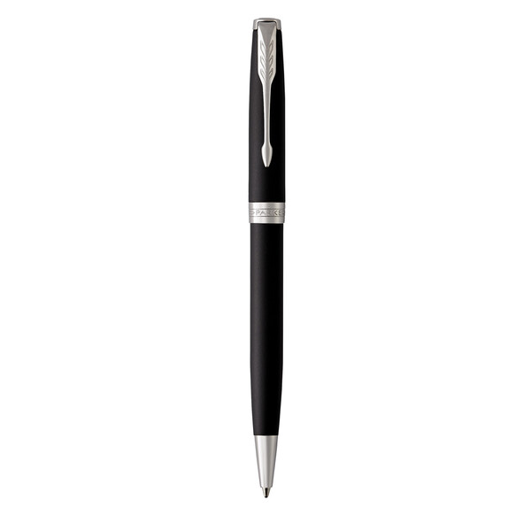 Parker SONNET Ballpoint Pen, Matte Black with Palladium Trim - Silver