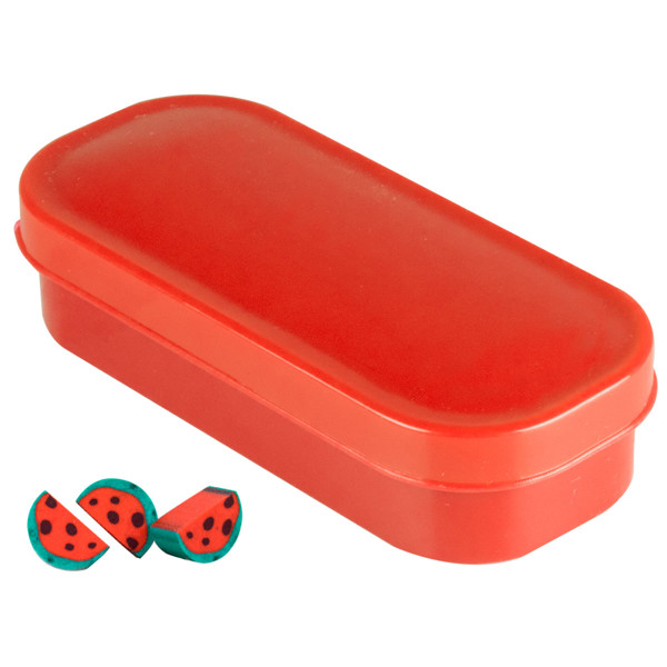 SET DE BORRACHAS FRUITS - VERMELHO