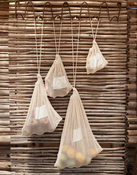 Organic Cotton Mesh Sacks - Natural / XS