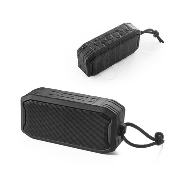 SHEERAN. Enceinte portable 10W avec IPX7 et autonomie de 9h en 100% rABS