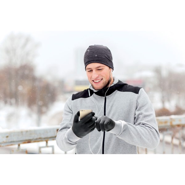 Luvas para ecrãn táctil Tacto - Preto