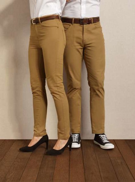 Ladies' Performance Chino Jeans - Steel / 5XL