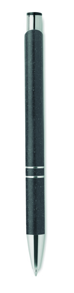 Wheat Straw/ABS push type pen Bern Pecas - Black