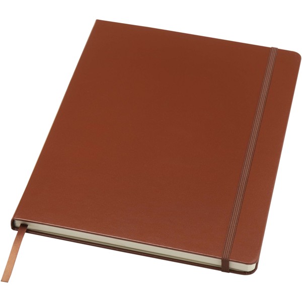 Carnet de notes Executive format A4 à couverture rigide - Marron