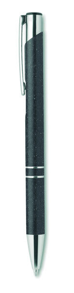 Wheat Straw/ABS push type pen Bern Pecas - Black