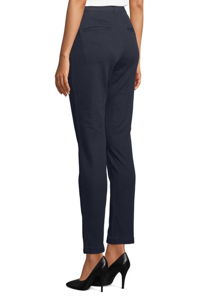 CALÇAS CHINO COM CINTURA ELÁSTICA PARA SENHORA - NEOBLU GUSTAVE WOMEN - Azul escuro 