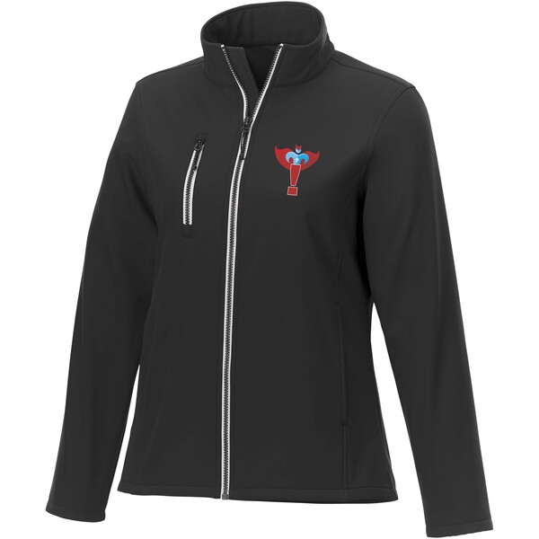 Orion women's GRS recycled softshell jacket - Black / XS