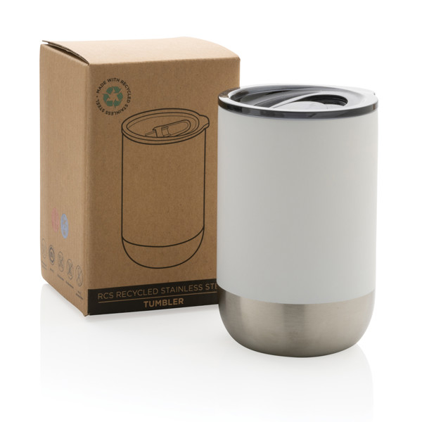 Kozarec Xd Collection, reciklirano jeklo, 360 ml - Bela
