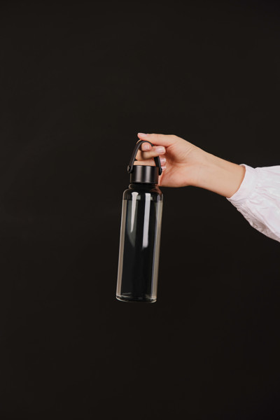 VINGA Baltimore RCS RPET fľaša 550 ml - Čierna