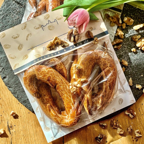 Bratislavský Vegan rožok, orech+mak