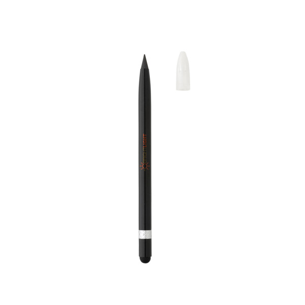 Aluminium inkless pen with eraser - Black