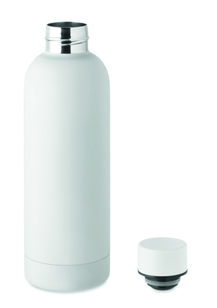 Garrafa de aço inox reciclado Athena - Branco