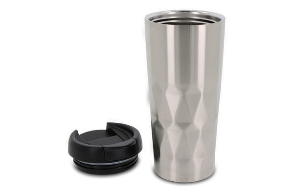 Mug Thermos avec motif diamant 450ml - Argent