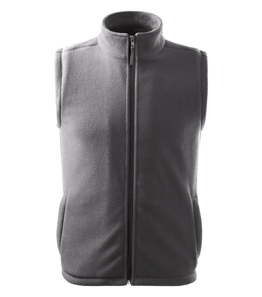 Fleece Vesta Unisex Rimeck® Next - Ocelově Šedá / M