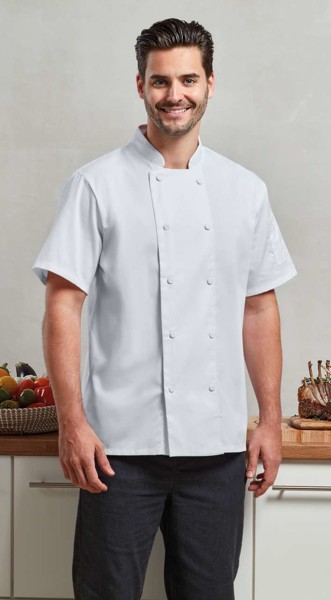 Chef's Coolchecker® Short Sleeve Jacket - White / M