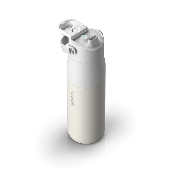Láhev BRITA LARQ iQ Track s čištěním a filtrací vody, 680 ml - Bílá