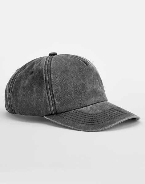 Relaxed 5 Panel Vintage Cap - Vintage Black / ONE SIZE