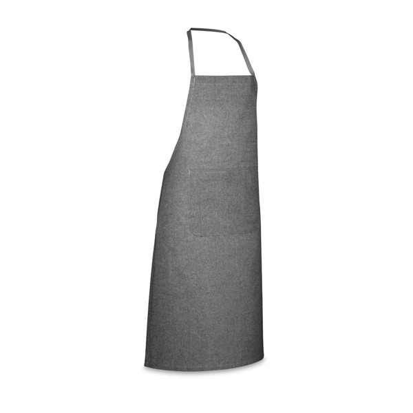 ZIMBRO. Apron with recycled cotton (140 g/m²) - Black