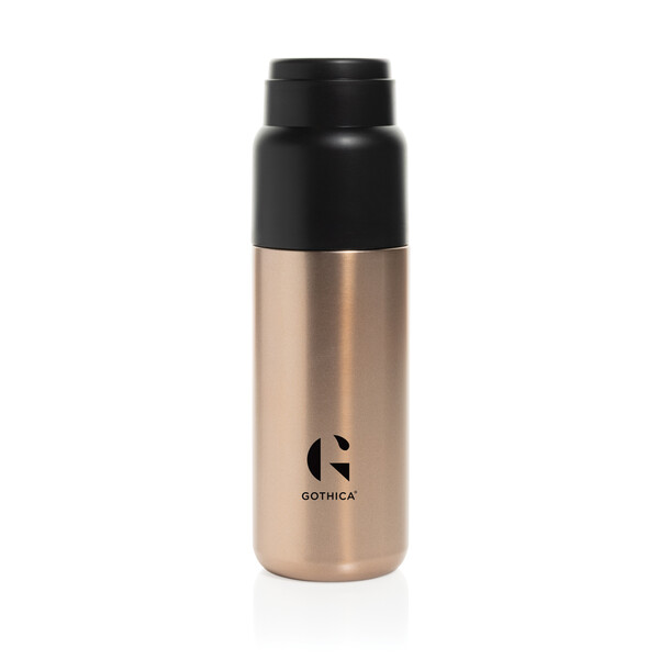 Thermocup RCS recykl. termoska s vakuovou izolací a šálkem - Bronz