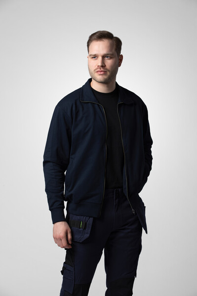 2134 Sweatshirt full zip Black S
