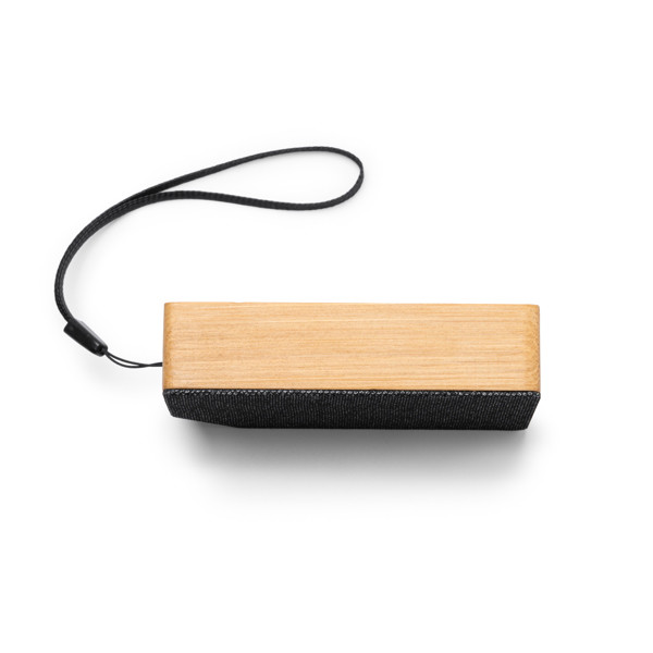 Personalised Bluetooth speaker bamboo and RPET 3W with solar charging