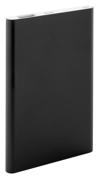 Power bank FlatFour - Fekete