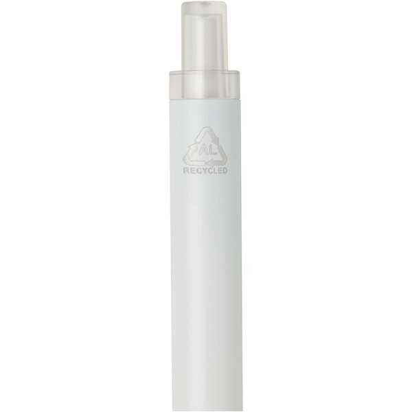 Spectrum recycled aluminium ballpoint pen (blue ink) - White
