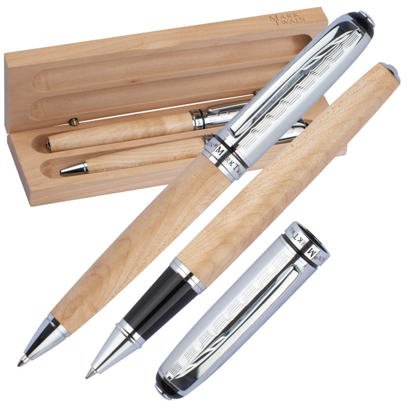 Mark Twain writing set ROLAND - Beige