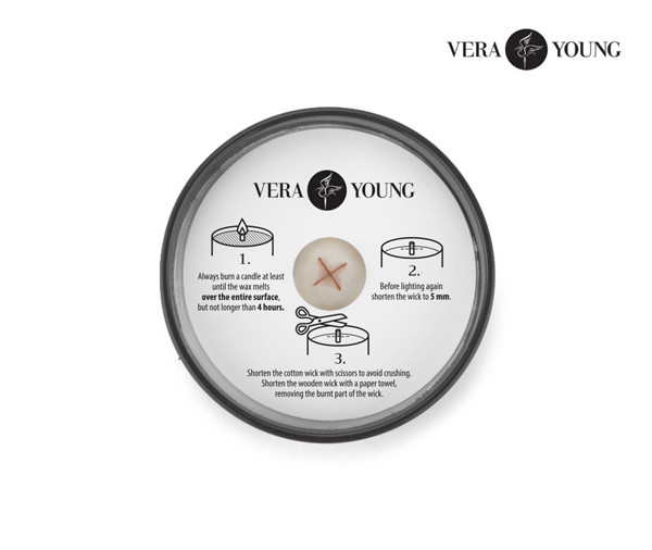 Soybean wax candle 220g - Black Pomegranate - VERA YOUNG