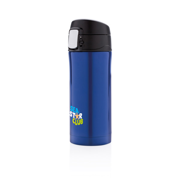 Mug 300ml  EASY LOCK en acier inoxydable recyclé RCS - Bleu