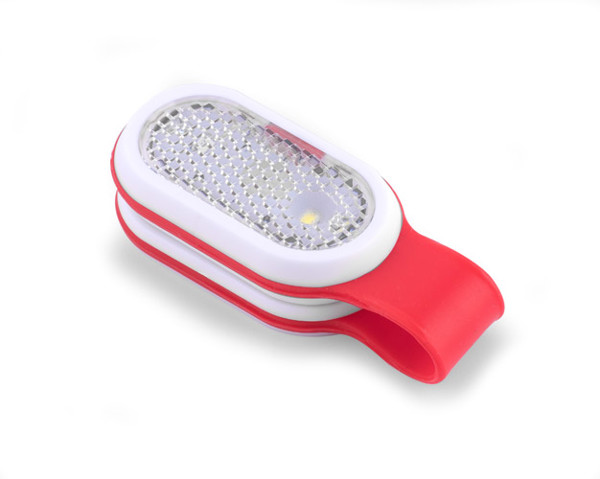 LED flashlight with a magnet CLIPSY - red