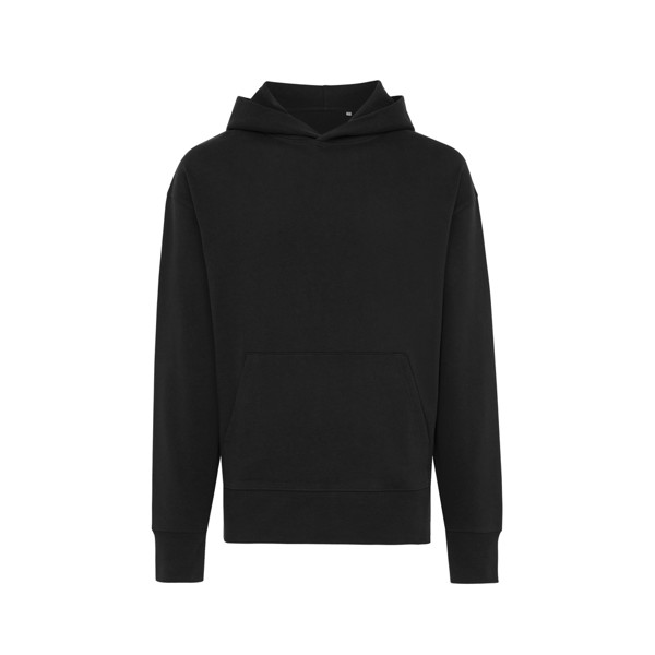 Iqoniq Yoho recycled cotton relaxed hoodie - Black / XXXL