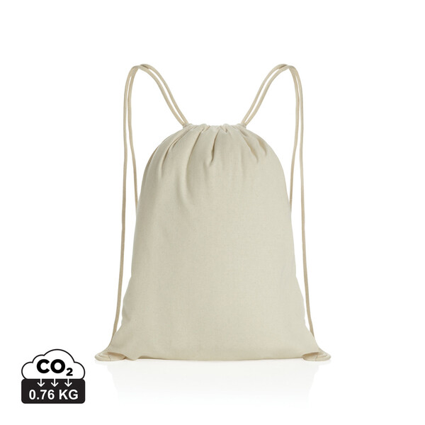 Šňůrkový batoh Impact ze 145g recyklované bavlny AWARE™ - Off White